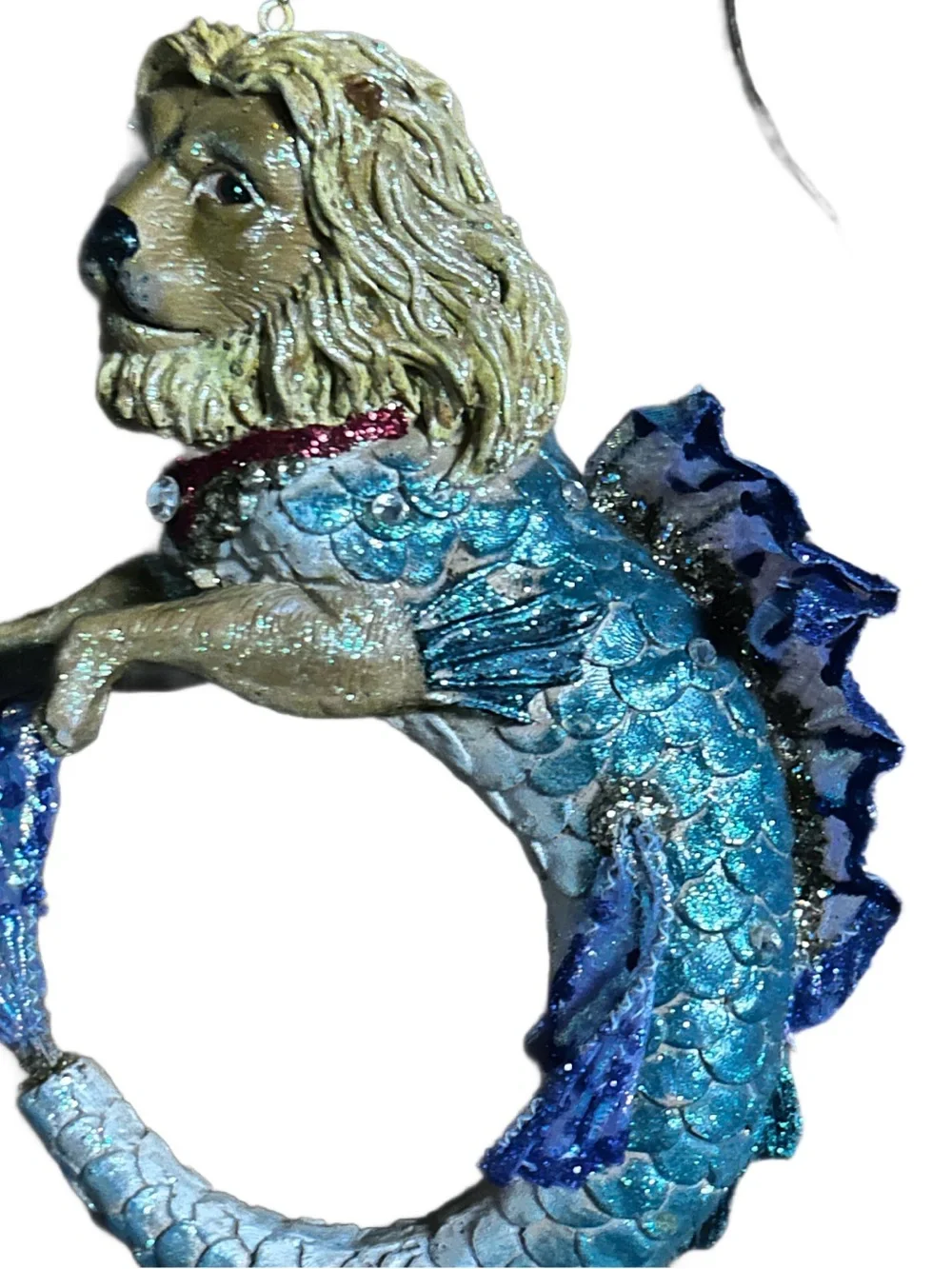 December Diamonds ~ “Leo The Lion Fish” ~ Multi-Colors ~ Glass Ornament New